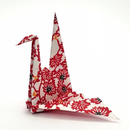 easy origami sitting crane