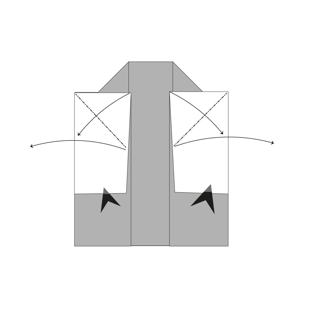 origami happi diagram step 8