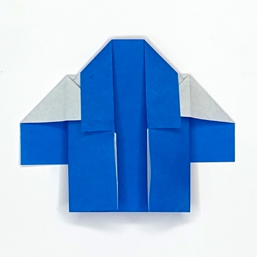 origami happi paper fold completed