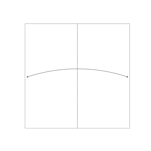 origami kimono diagram step 1