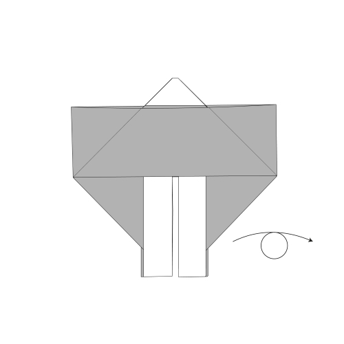 origami kimono diagram step 8.5
