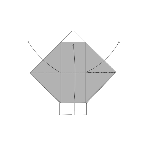 origami kimono diagram step 8