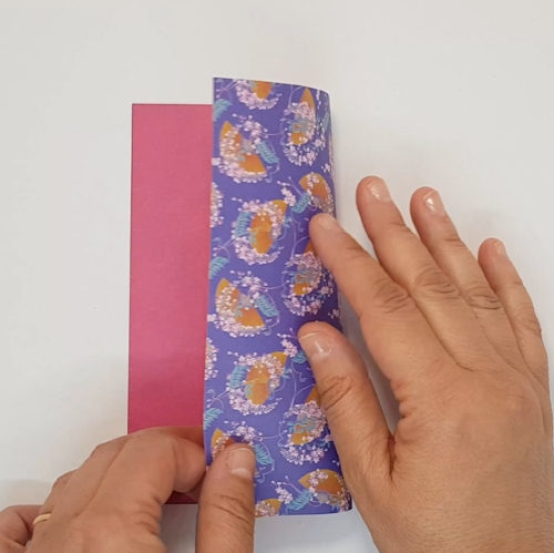 origami kimono paper fold step 1
