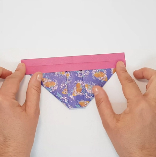 origami kimono paper fold step 5