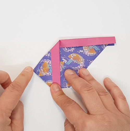 origami kimono paper fold step 7