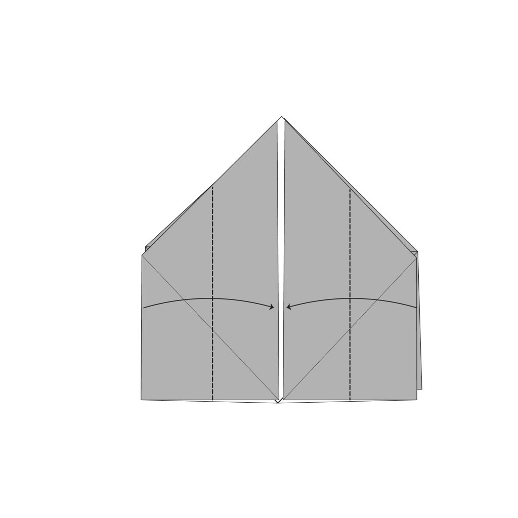 origami sanbou box diagram step 10