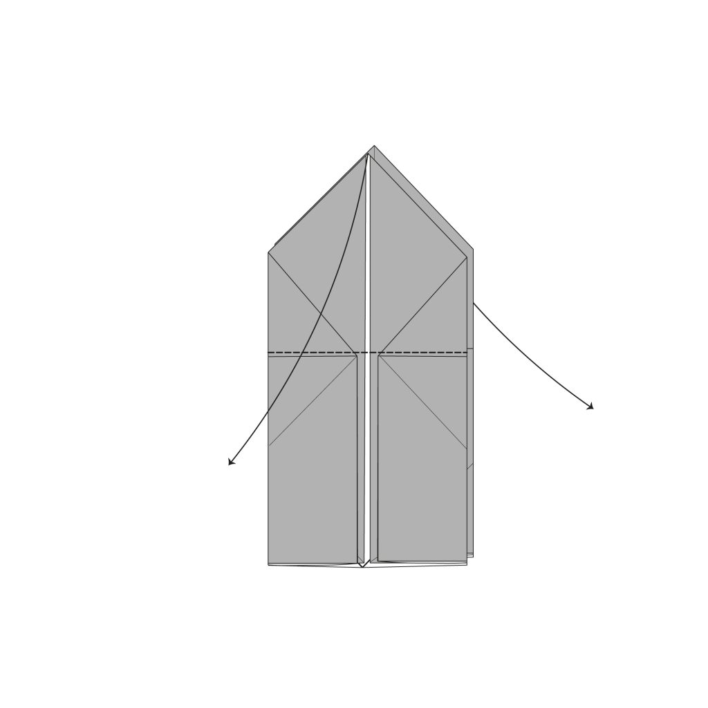 origami sanbou box diagram step 12