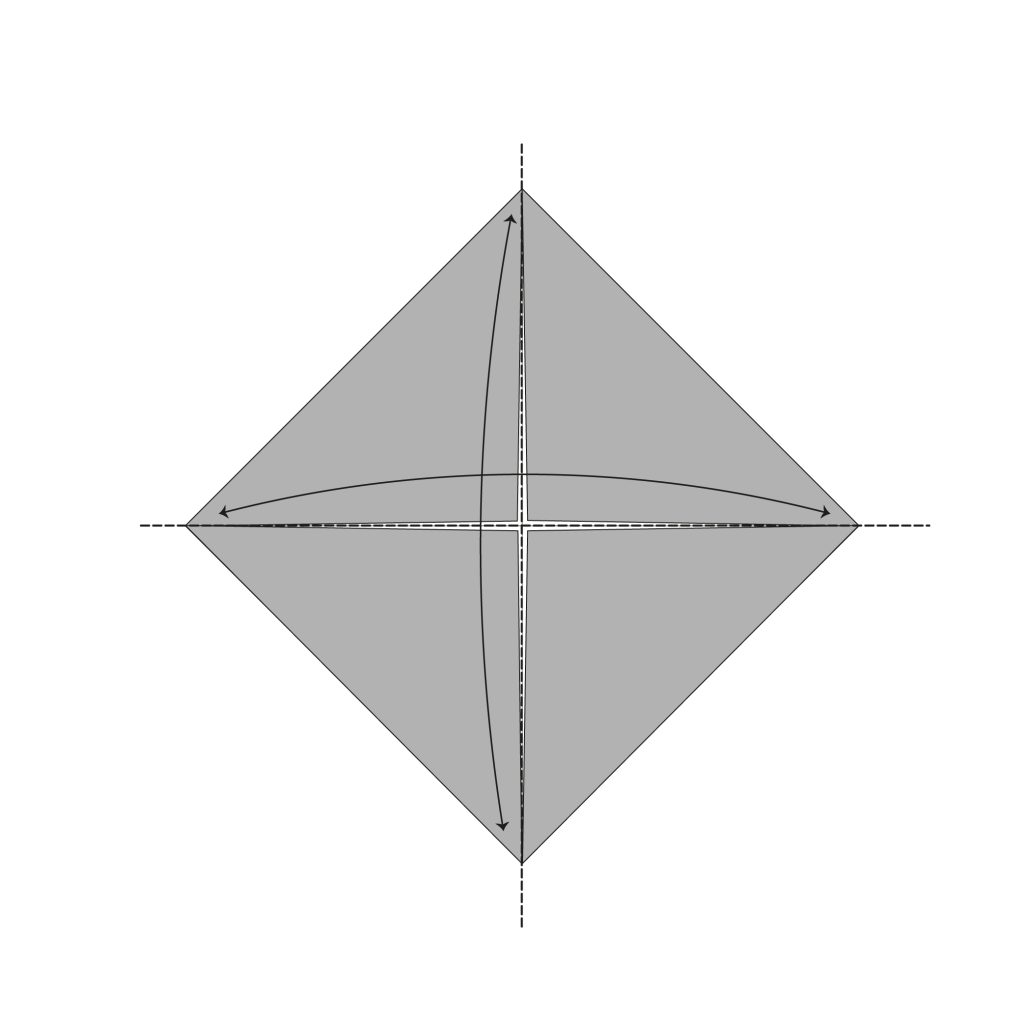 origami sanbou box diagram step 3