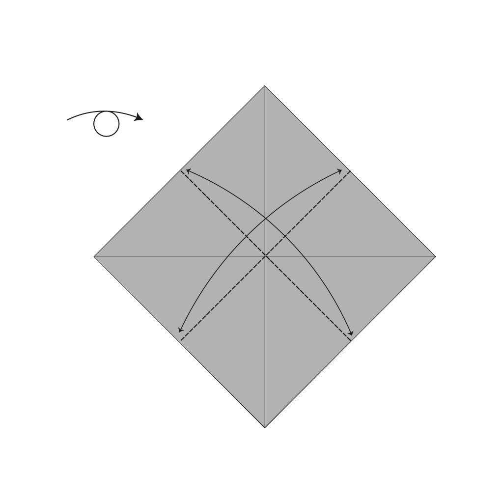 origami sanbou box diagram step 4
