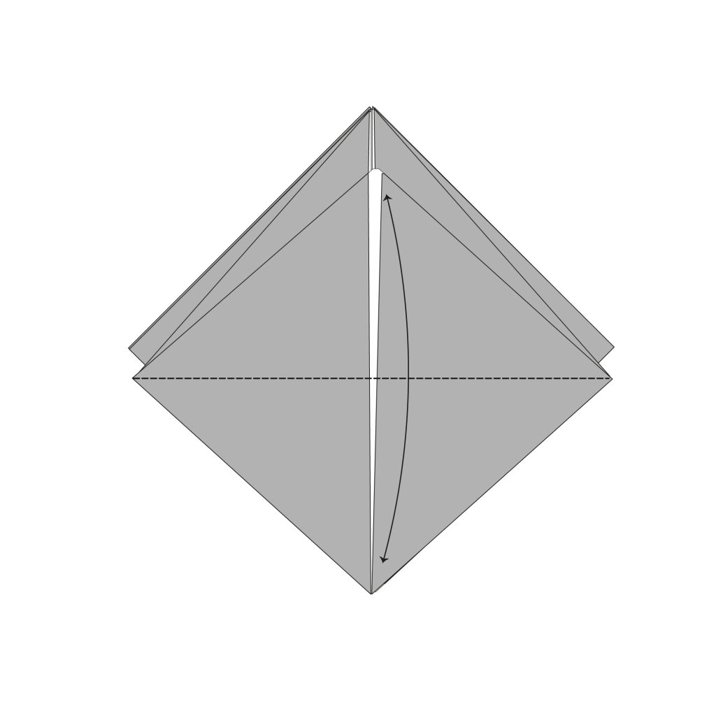 origami sanbou box diagram step 6