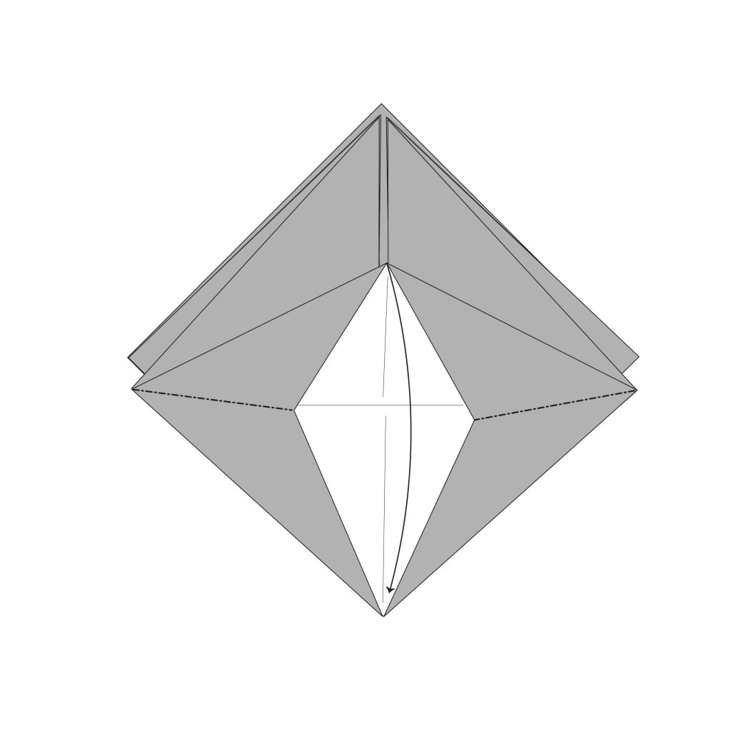 origami sanbou box diagram step 7.5