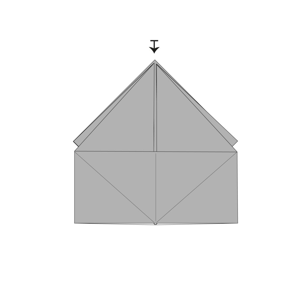 origami sanbou box diagram step 8