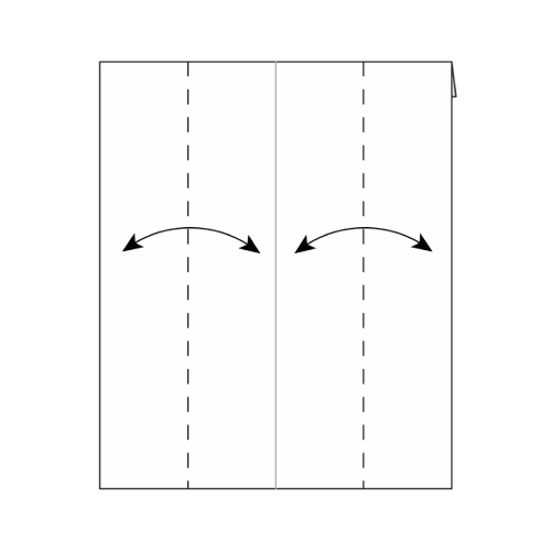 origami shirt diagram step 3