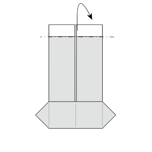 origami shirt diagram step 8