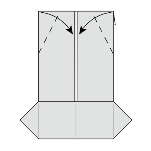 origami shirt diagram step 9