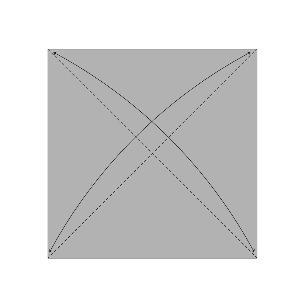 origami snail diagram step 1