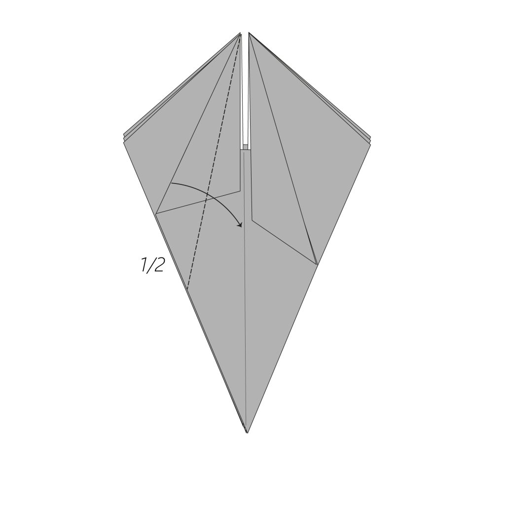 origami snail diagram step 10