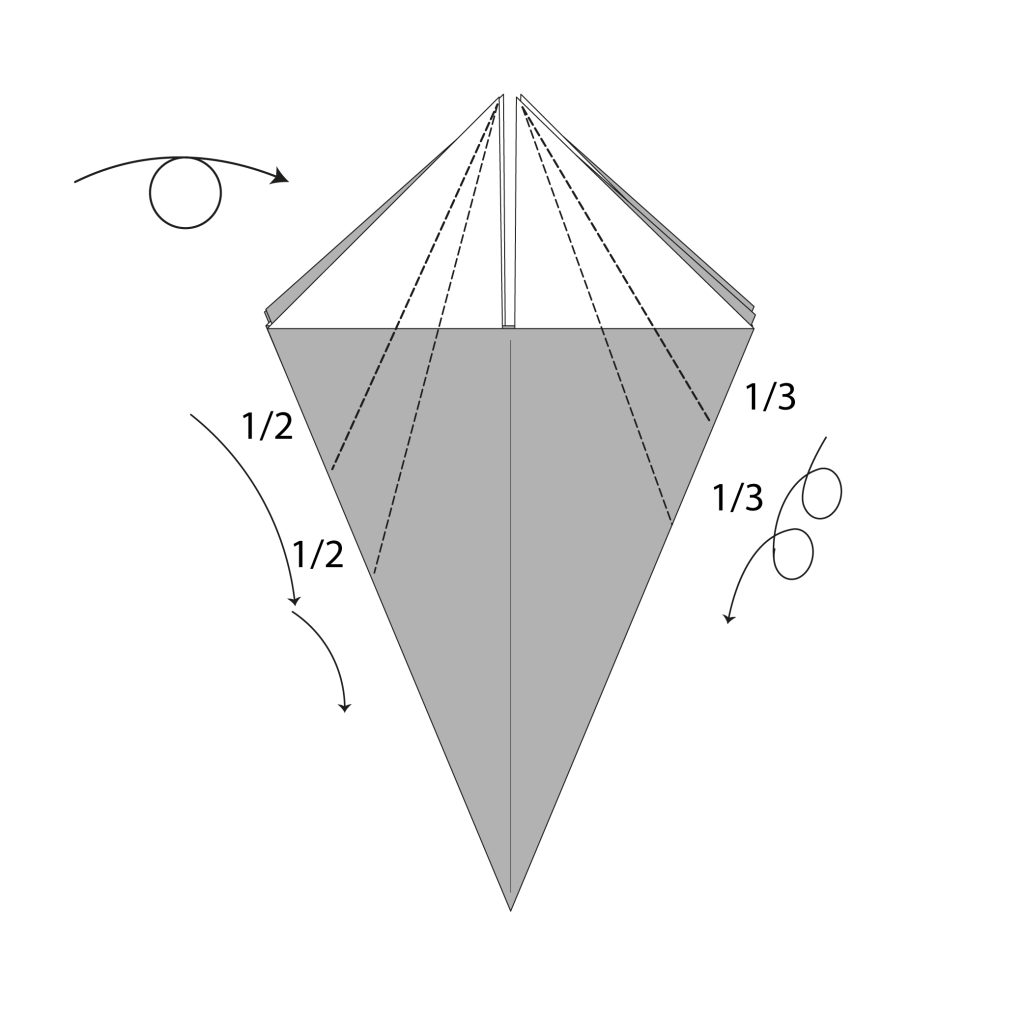 origami snail diagram step 11
