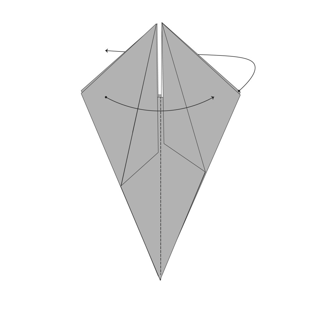 origami snail diagram step 12