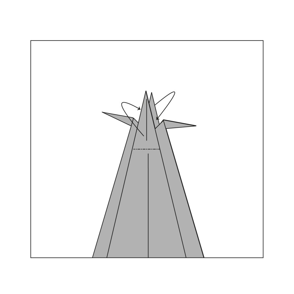 origami snail diagram step 16