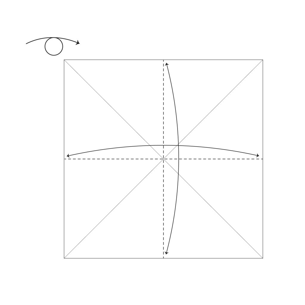 origami snail diagram step 2