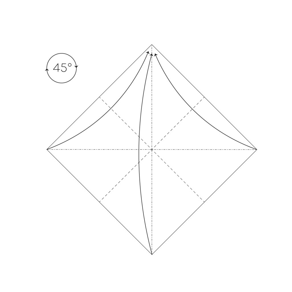 origami snail diagram step 3