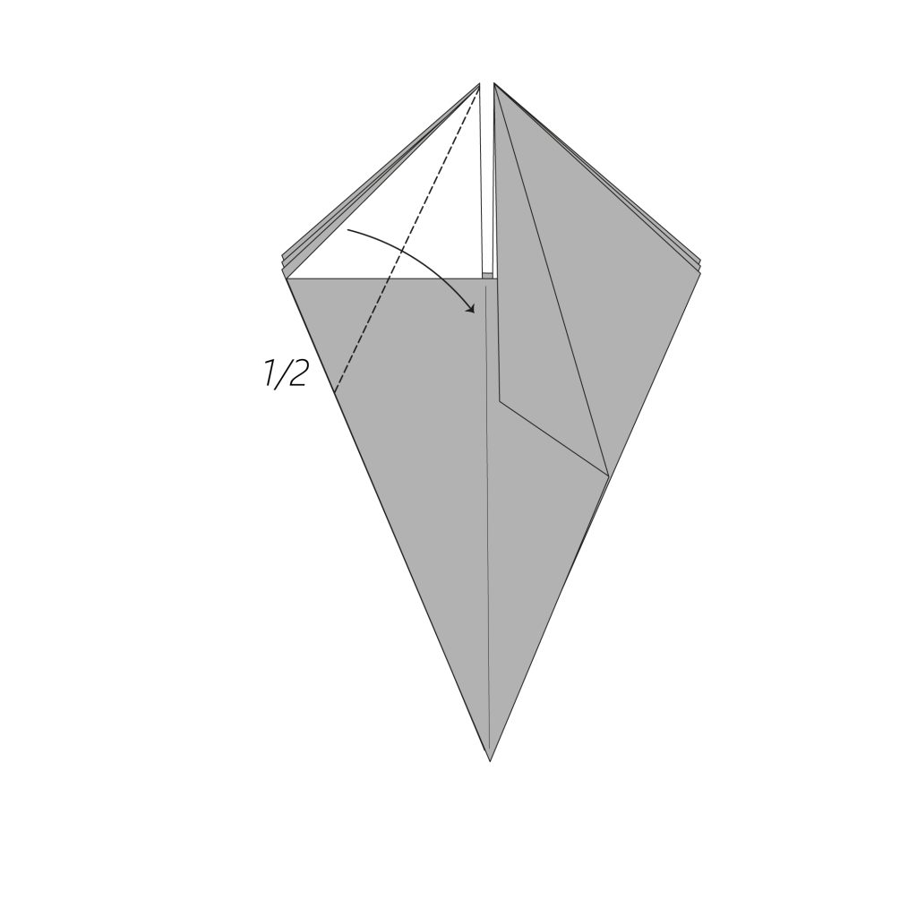 origami snail diagram step 9