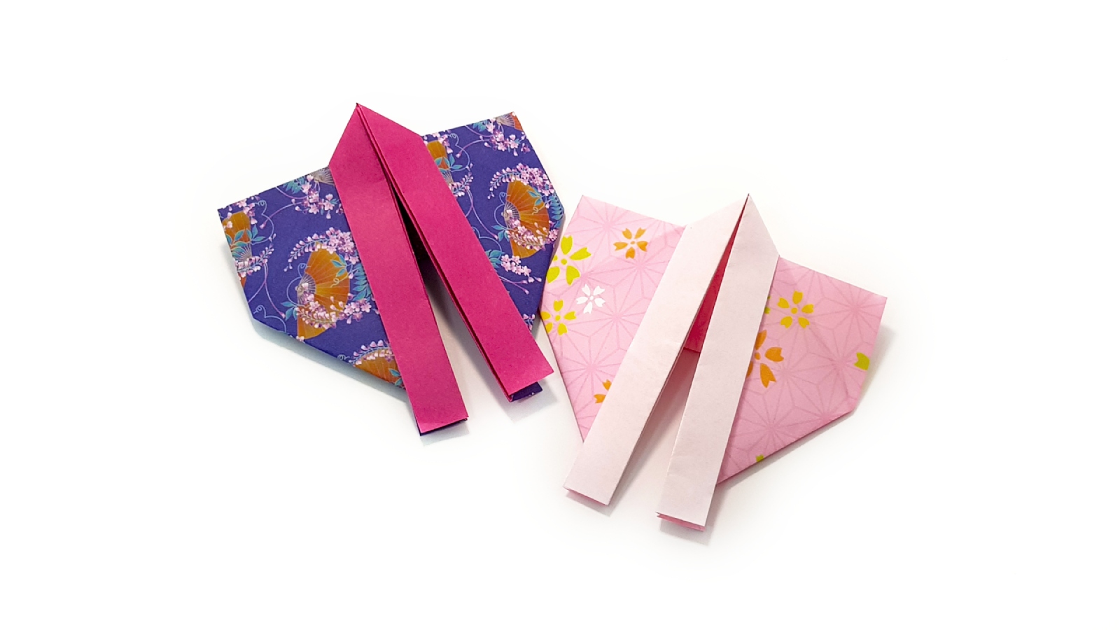 traditional origami kimonos