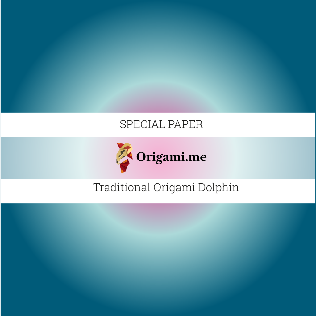 Dolphin Origami Paper Pattern