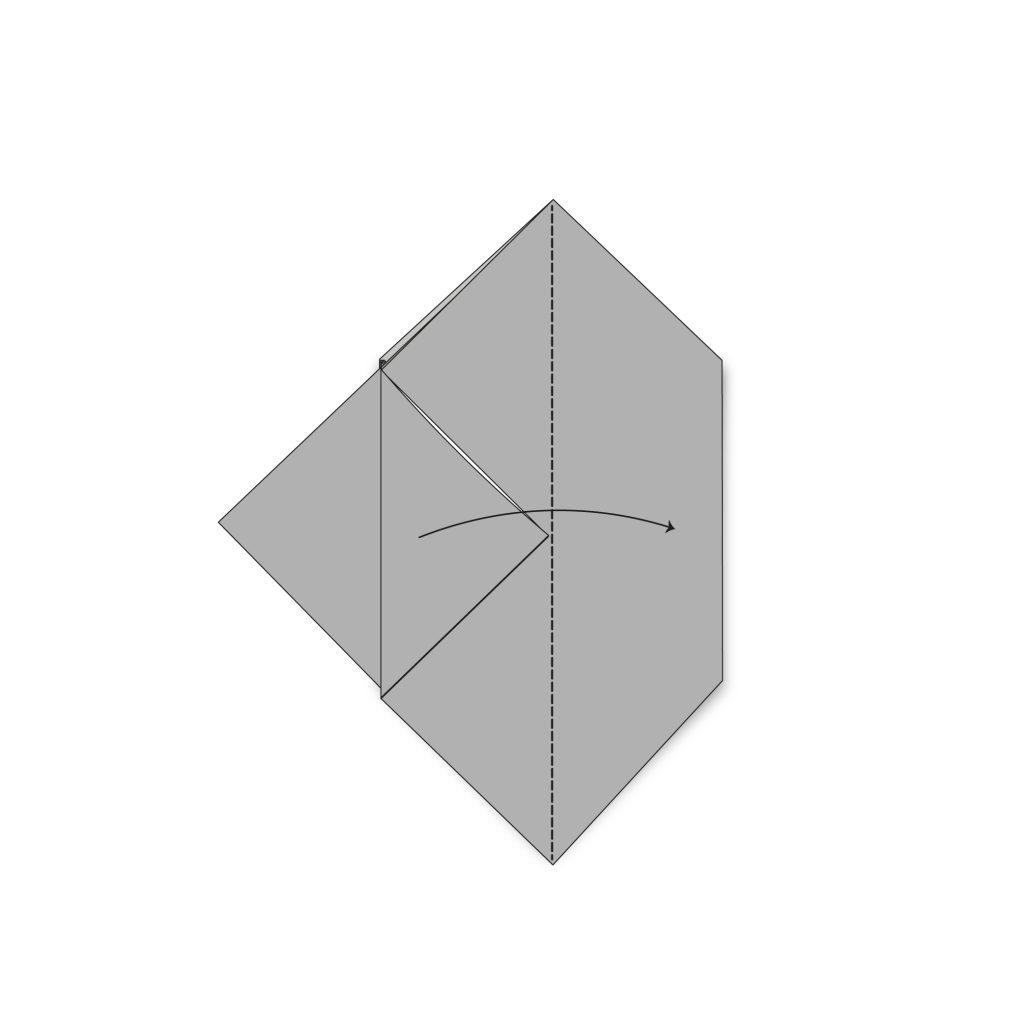 origami balloon rabbit diagram step 11