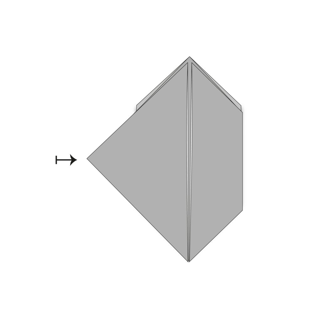 origami balloon rabbit diagram step 12