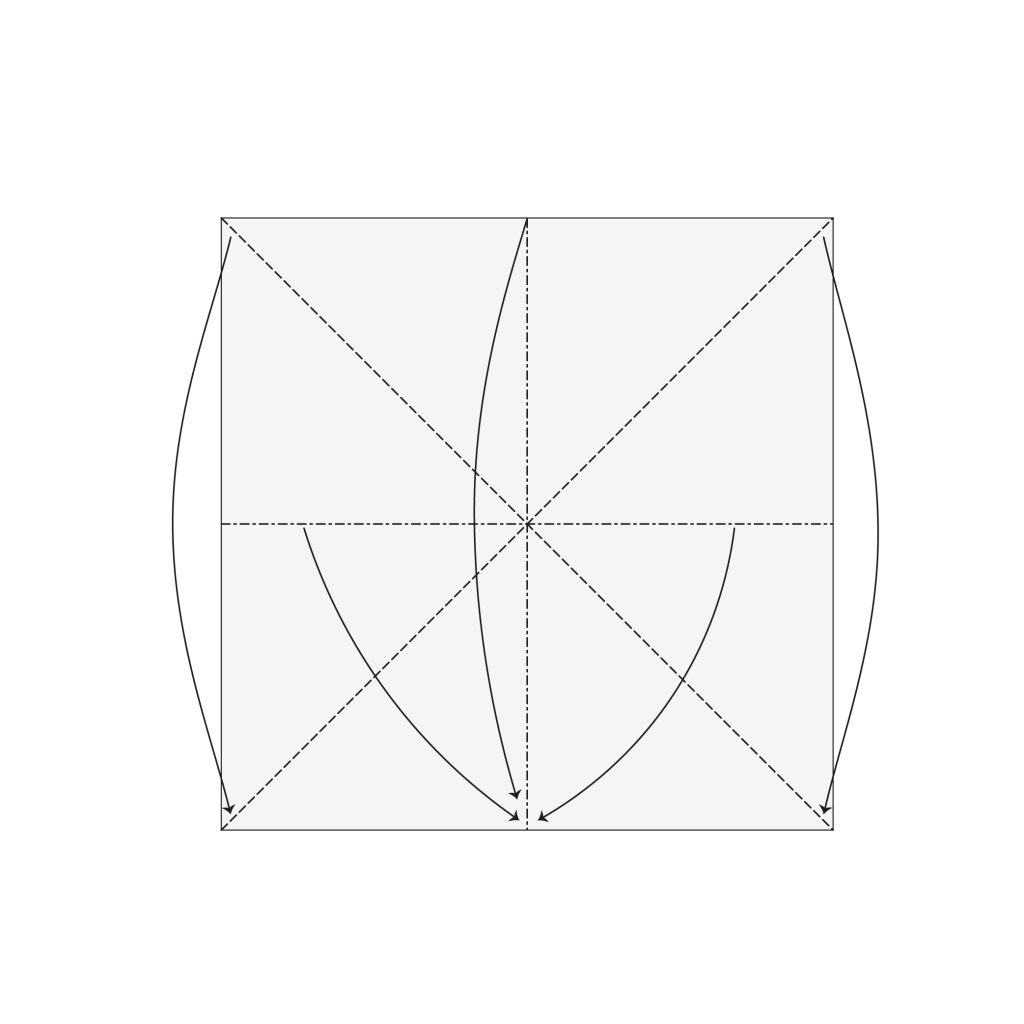 origami balloon rabbit diagram step 3