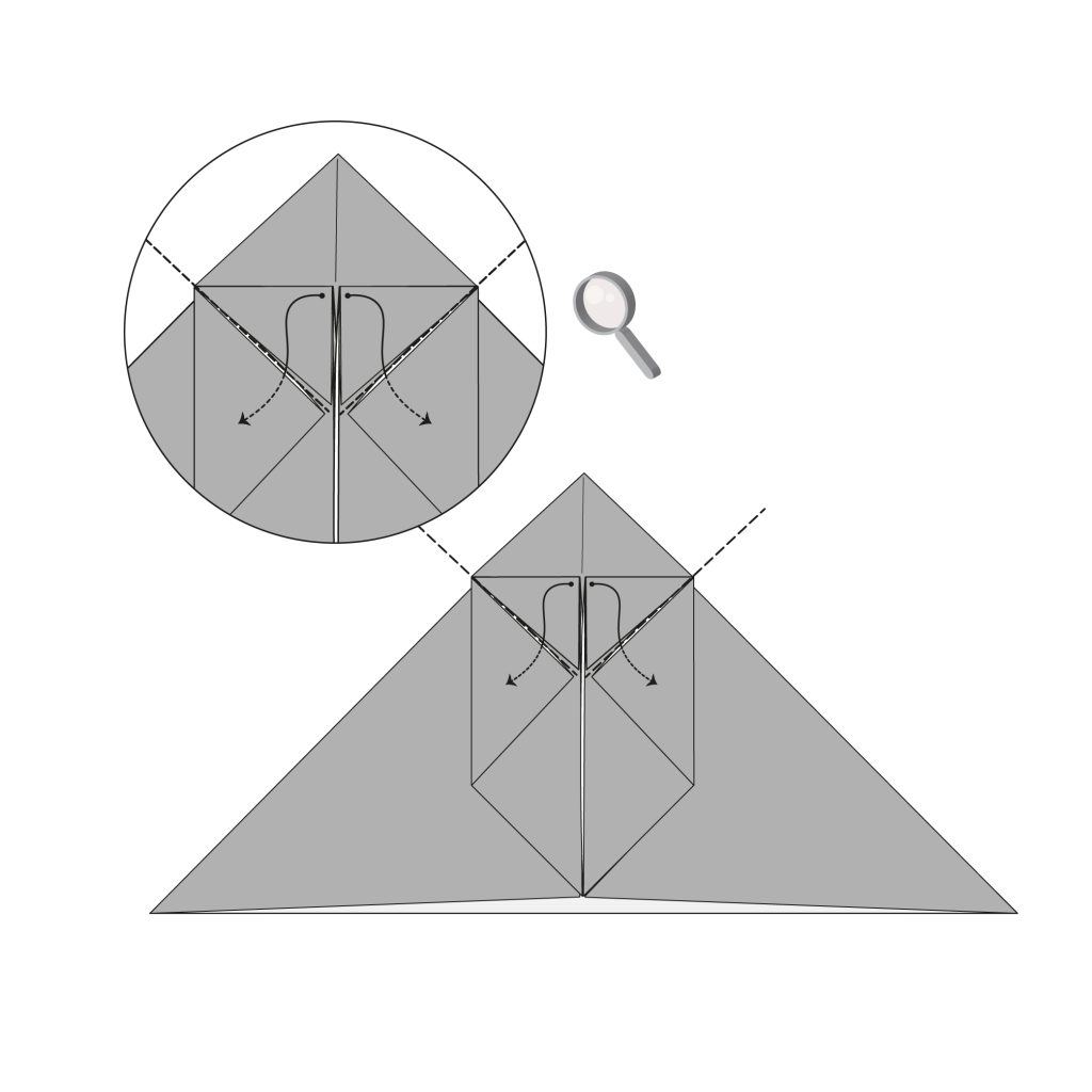 origami balloon rabbit diagram step 7