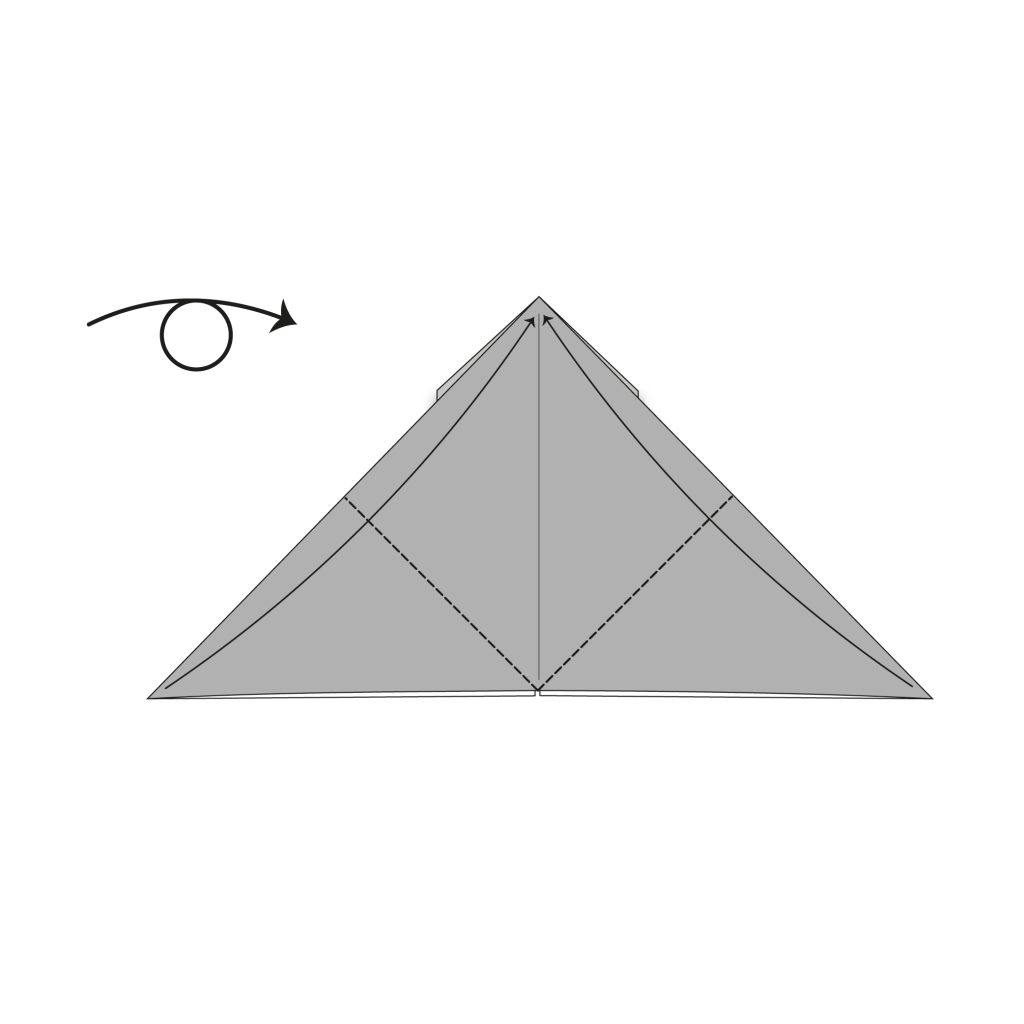 origami balloon rabbit diagram step 8