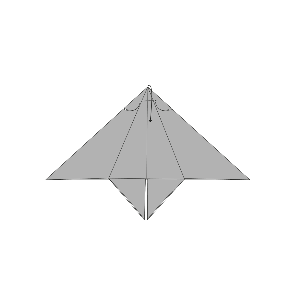 origami bat diagram step 12