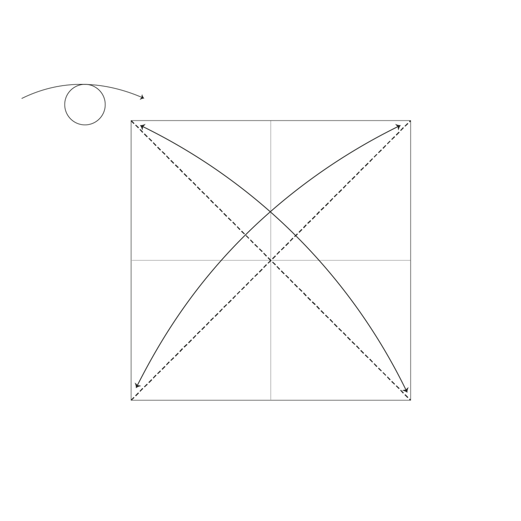 origami bat diagram step 2