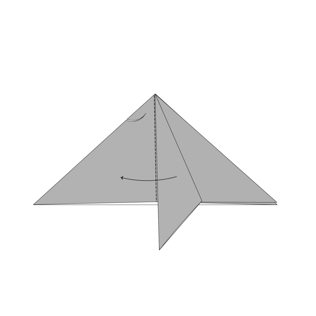 origami bat diagram step 8