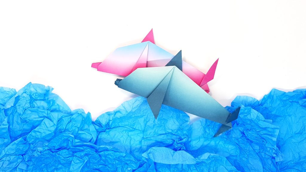 origami dolphins