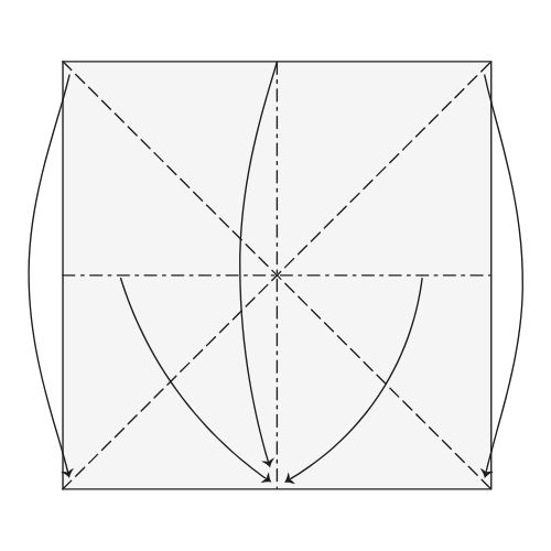 origami waterbomb diagram step 3