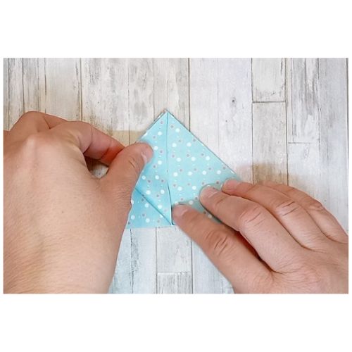 origami waterbomb paper fold step 4