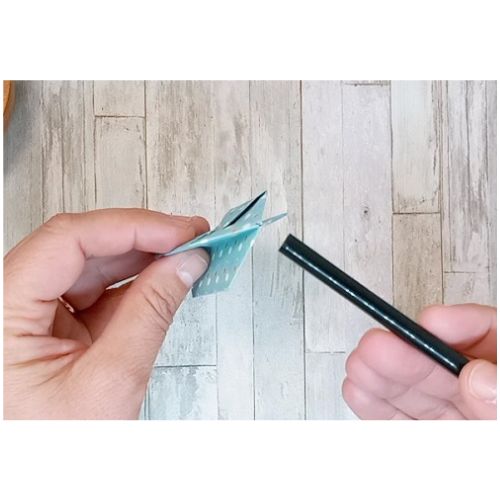 origami waterbomb paper fold step 9