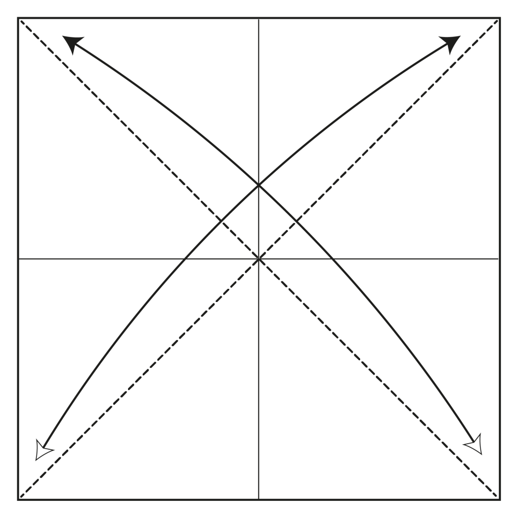 origami butterfly diagram step 3