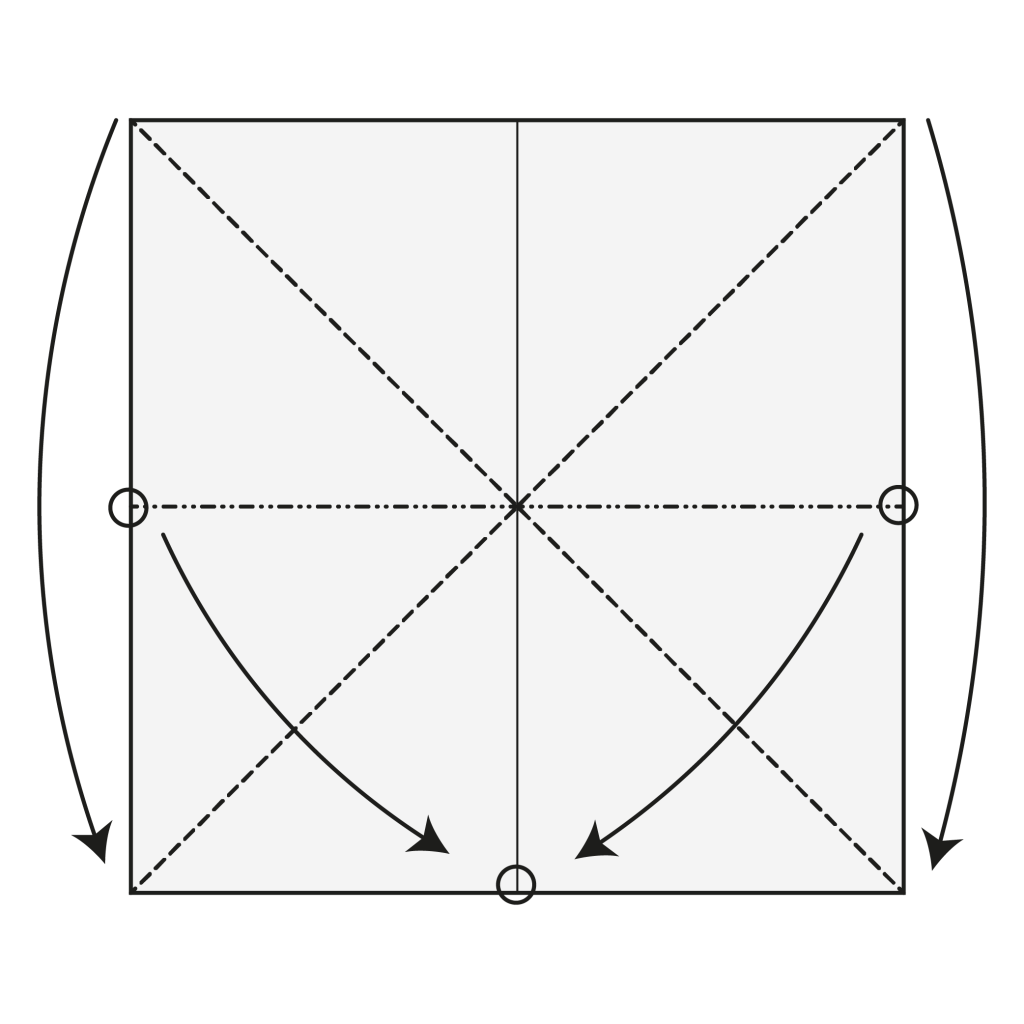 origami butterfly diagram step 4