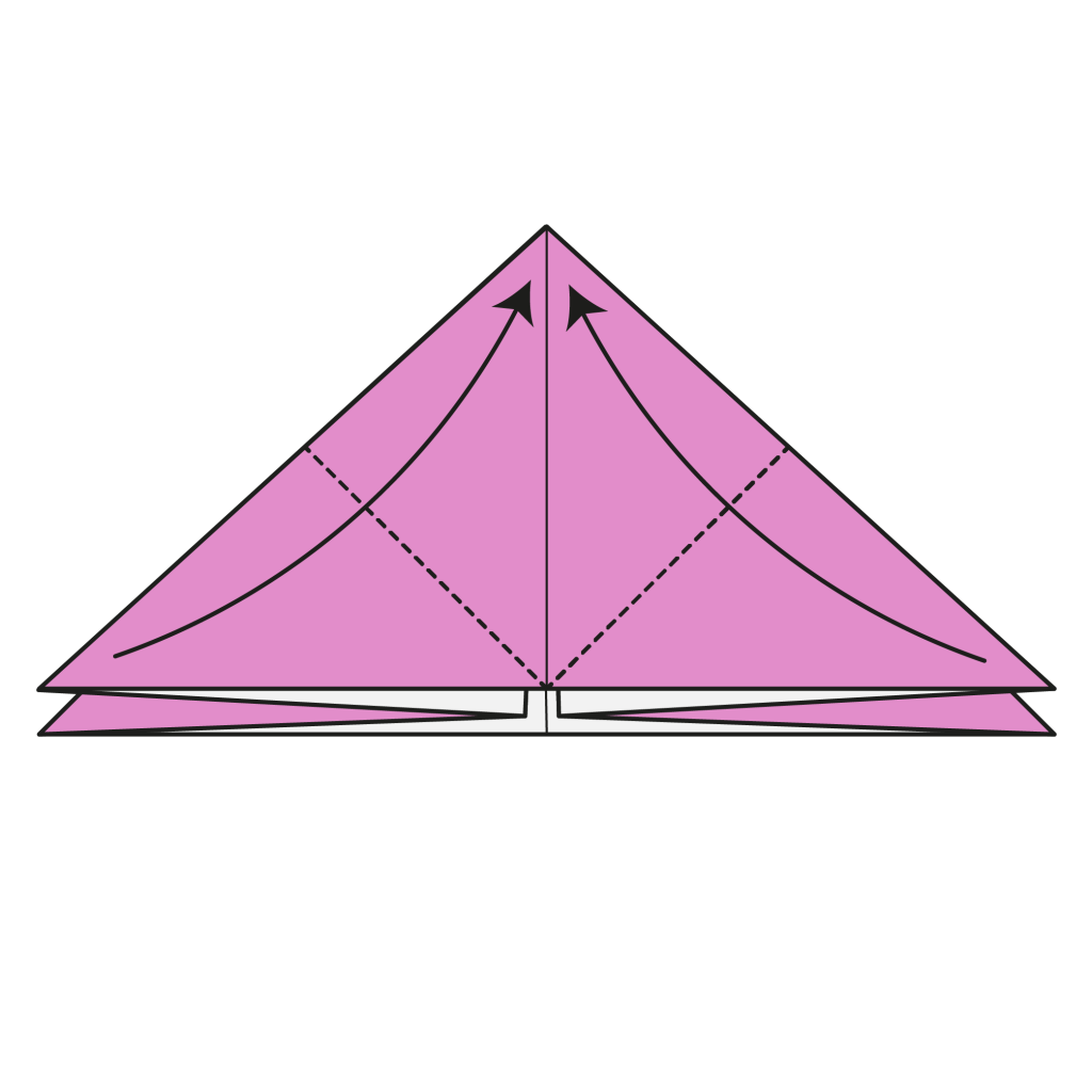 origami butterfly diagram step 5