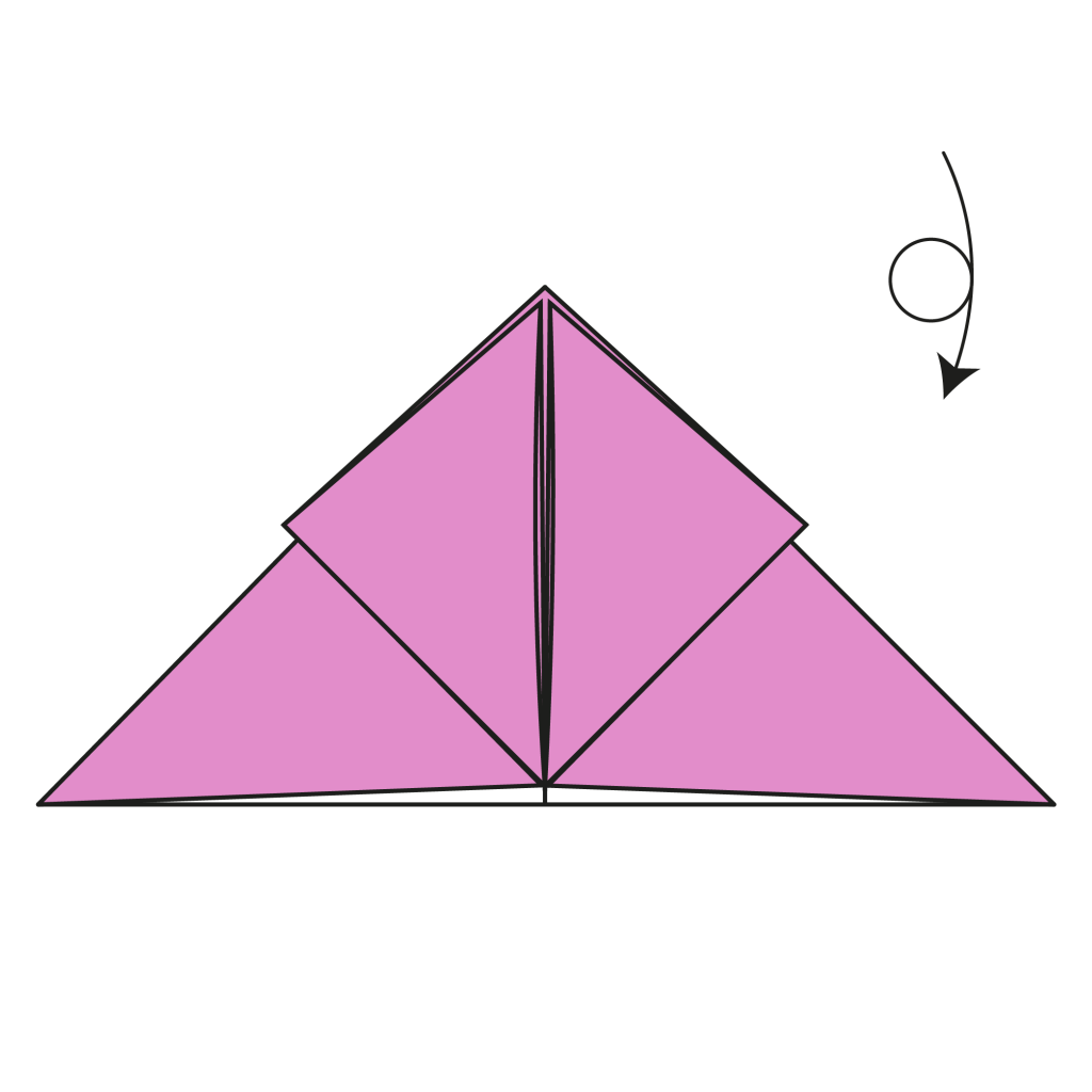 origami butterfly diagram step 6