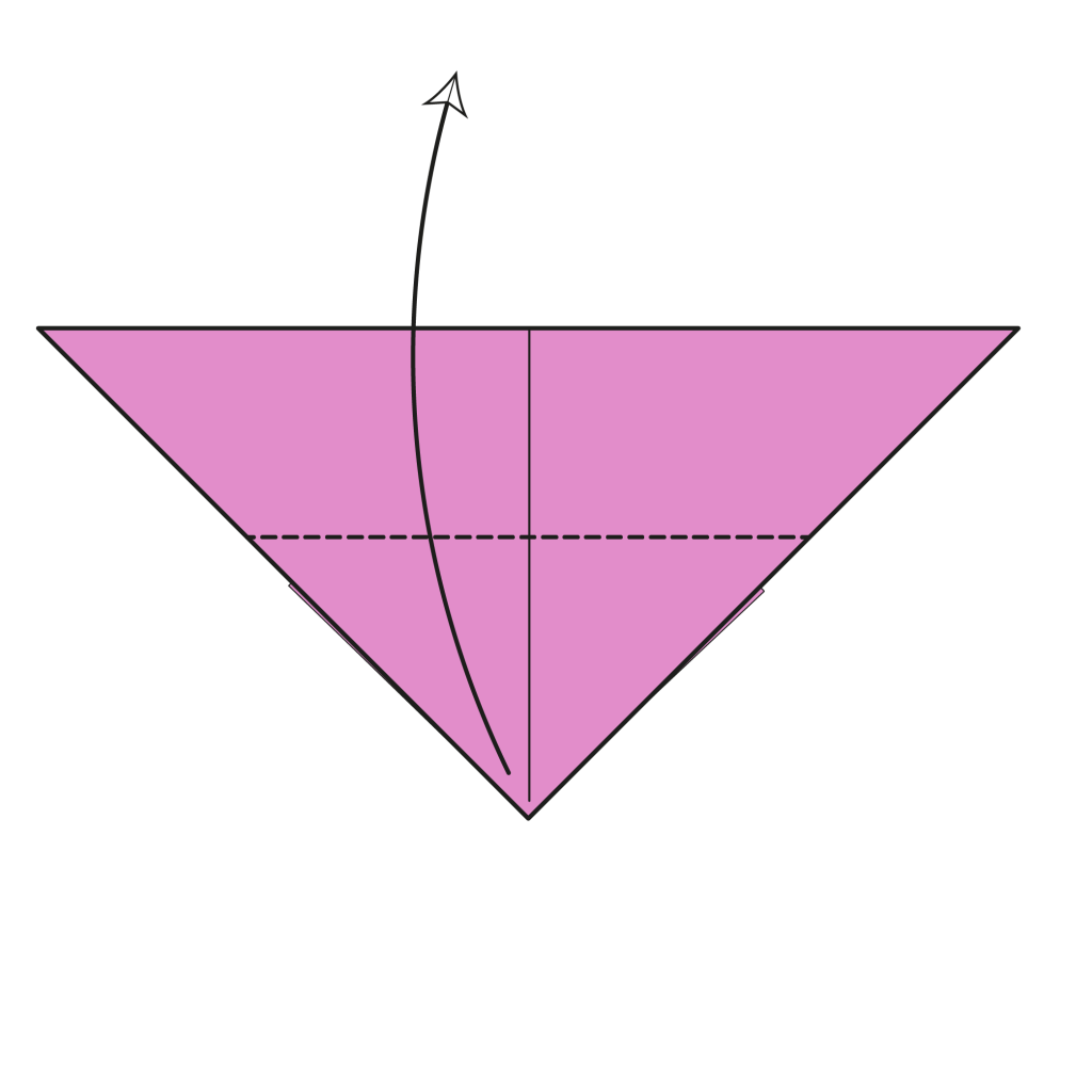 origami butterfly diagram step 7