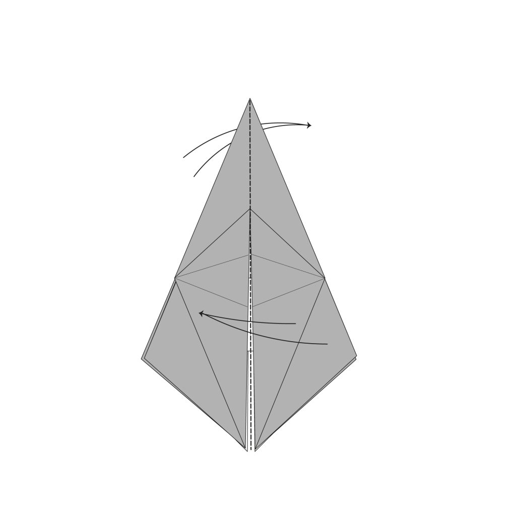 origami crab diagram step 14