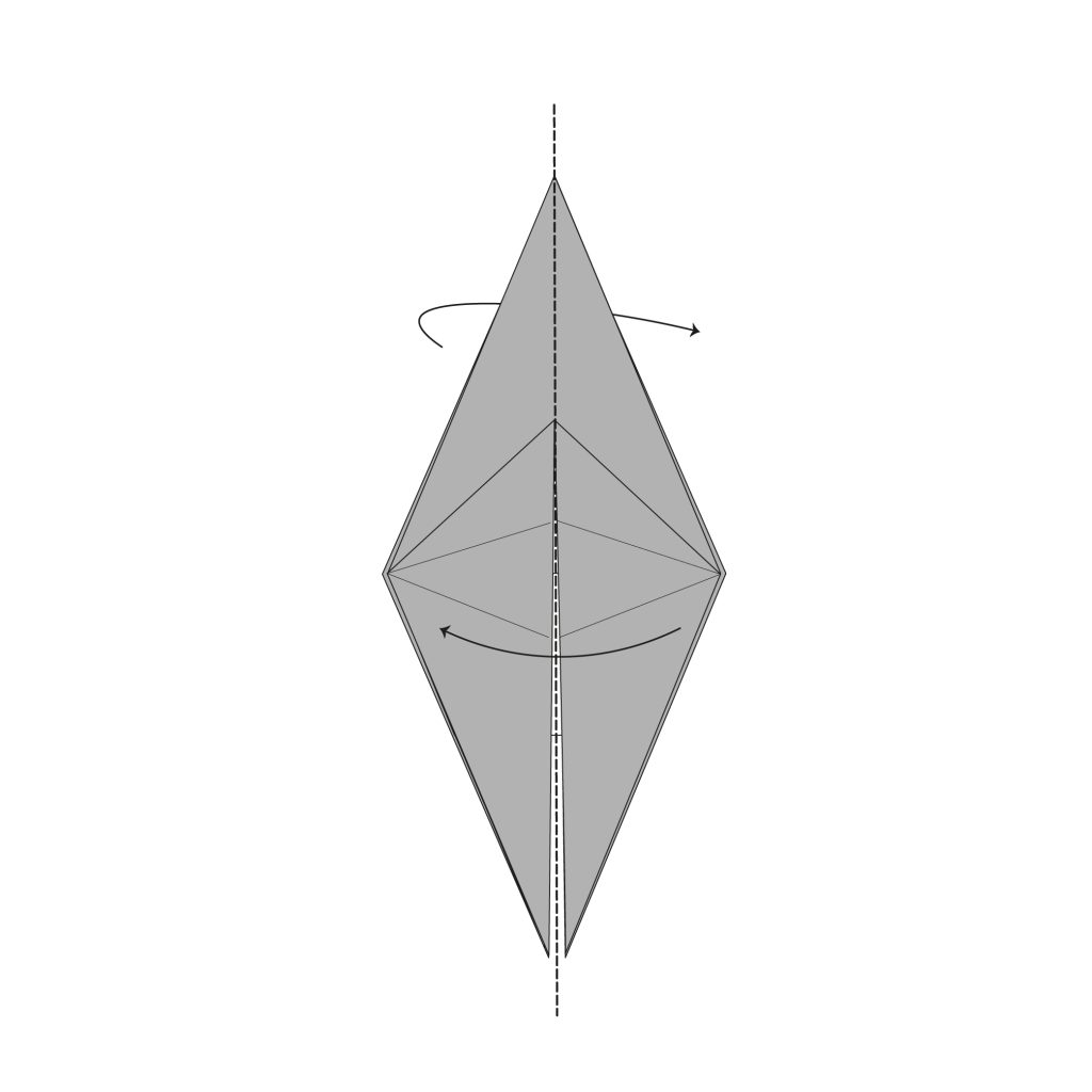 origami crab diagram step 16