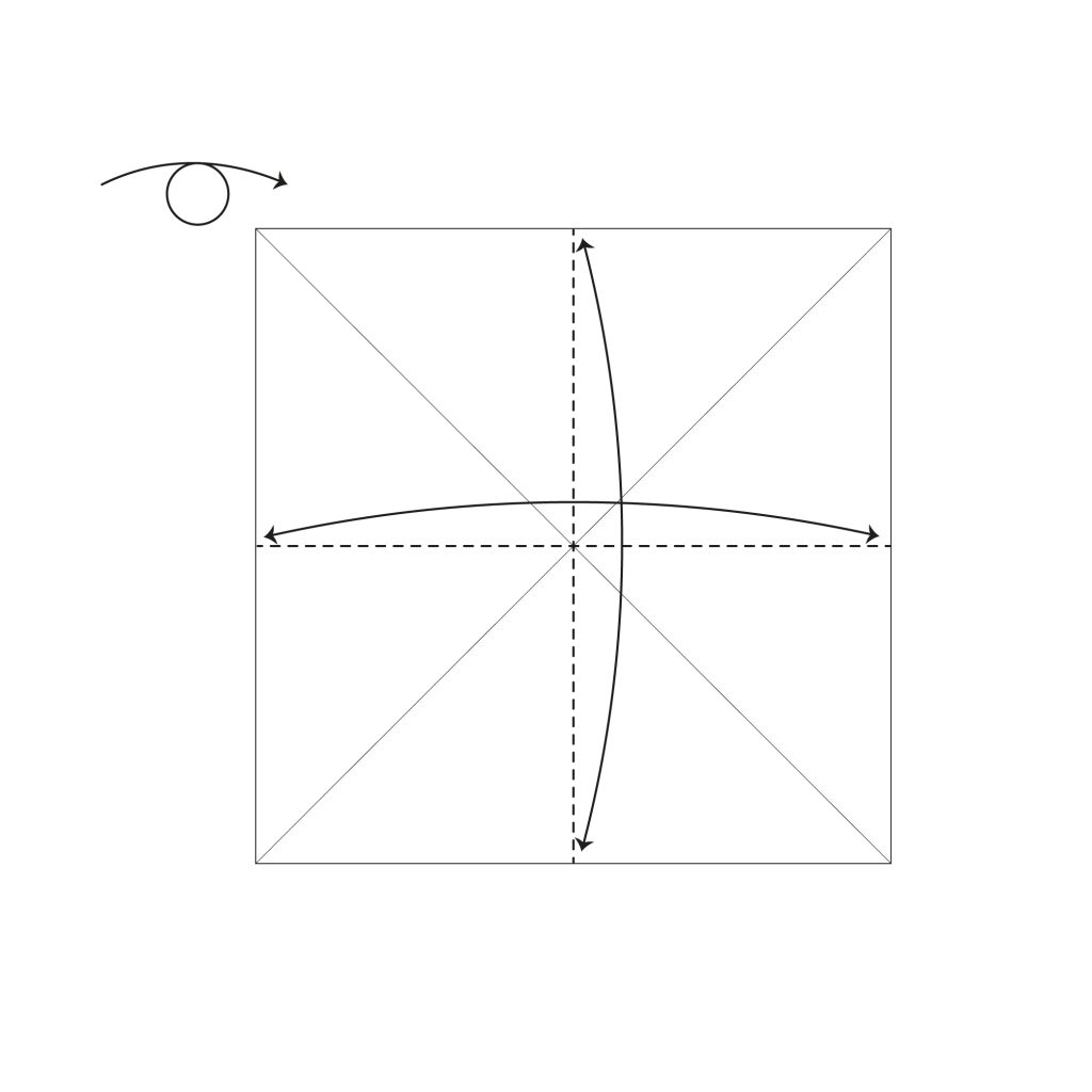 origami crab diagram step 2