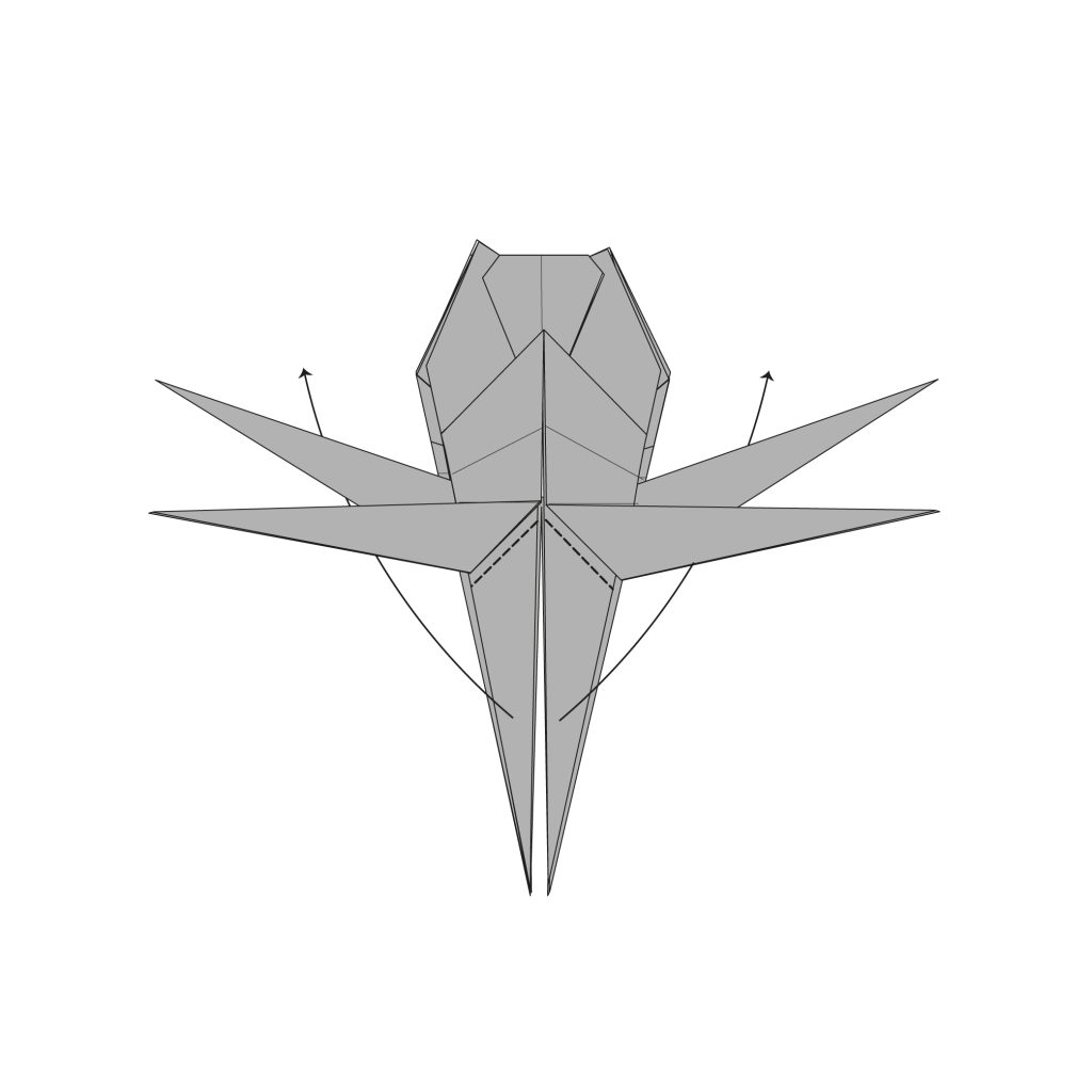 origami crab diagram step 29